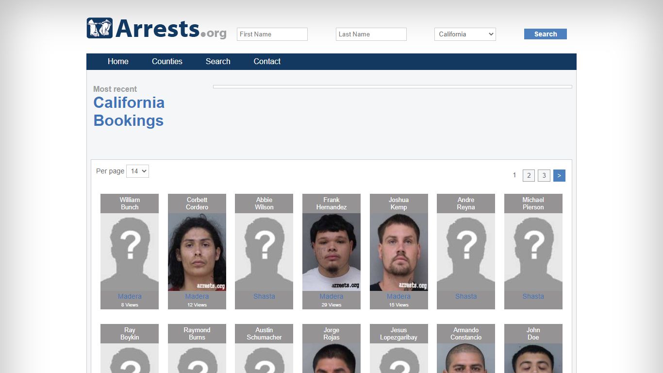 California Arrests and Inmate Search